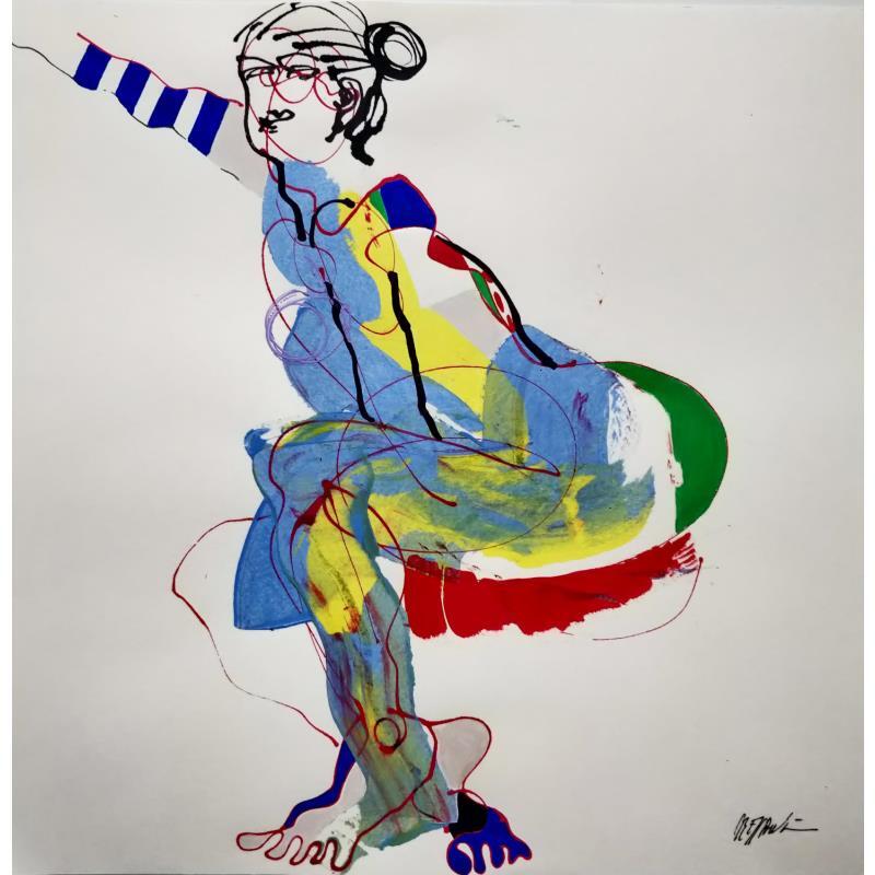 Pintura 5122 por Cressanne | Pintura Arte bruto Desnudo Acrílico