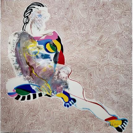 Peinture 4810 par Cressanne | Tableau Art Singulier Acrylique Nu