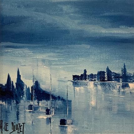 Painting Composing 19 by Le Diuzet Albert | Painting Oil