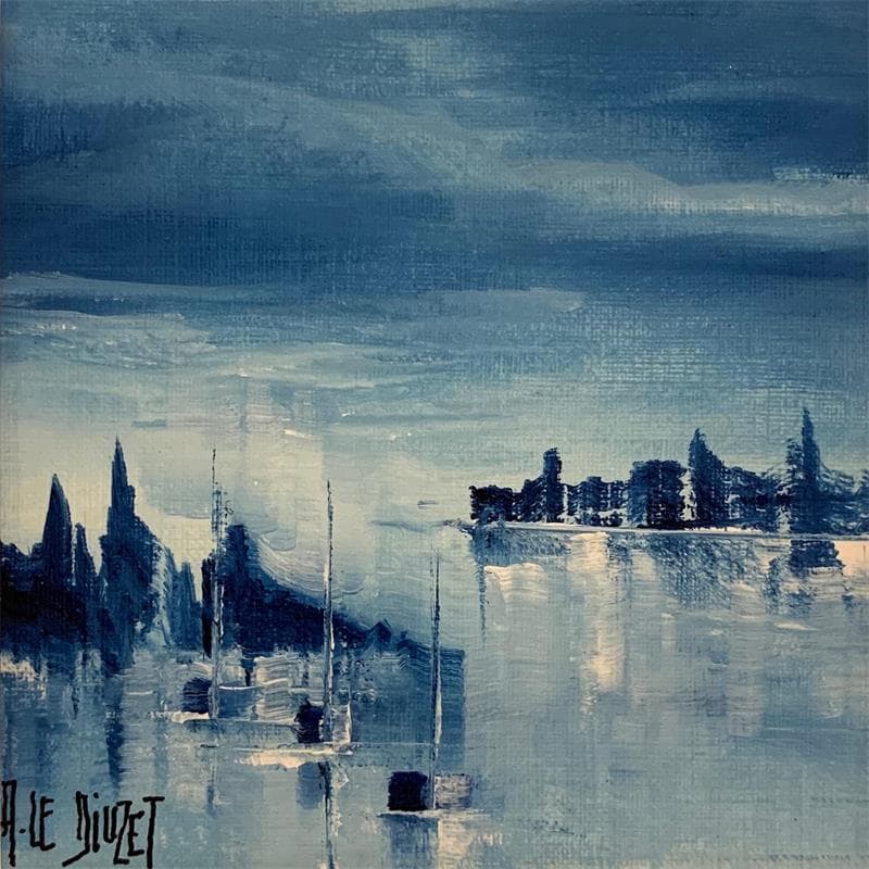 Painting Composing 19 by Le Diuzet Albert | Painting Oil