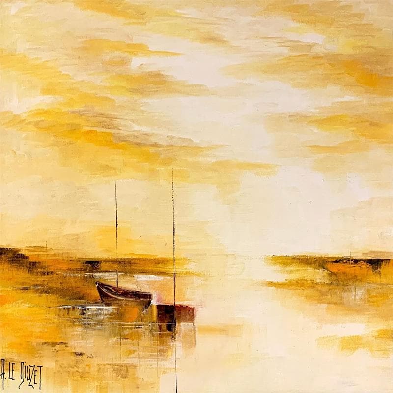 Painting Composing 22 by Le Diuzet Albert | Painting Oil