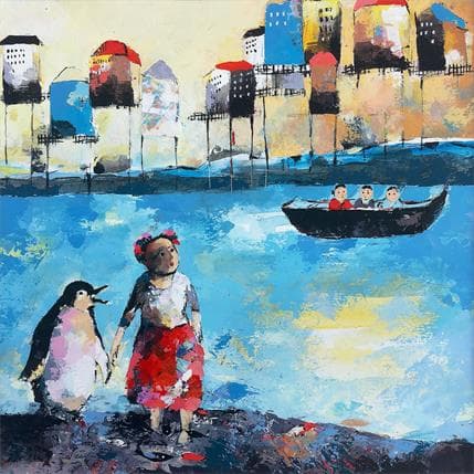 Peinture PM.20 par Abiy | Tableau Figuratif Huile scènes de vie