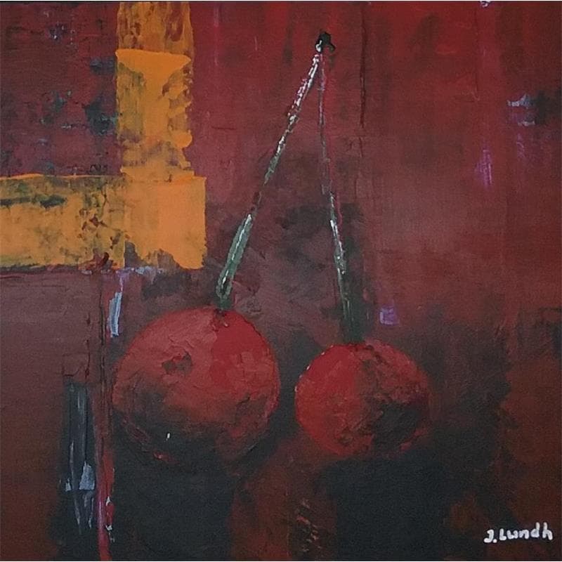 Painting Cherries by Lundh Jonas | Painting Figurative Acrylic