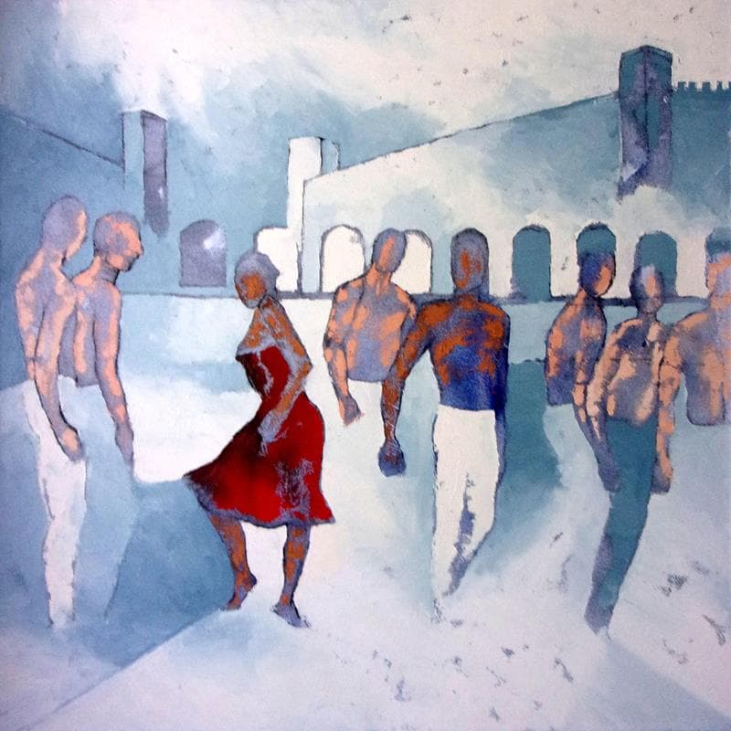 Pintura Carmen por Malfreyt Corinne | Pintura Figurativo Life style Aceite