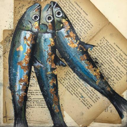 Gemälde Il n'est rien de définitif dans la vie von Locoge Alice | Gemälde Figurativ Acryl, Collage Tiere