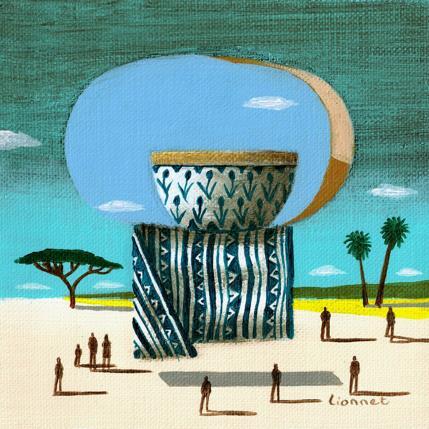 Peinture Ovale par Lionnet Pascal | Tableau Surréalisme Acrylique Natures mortes