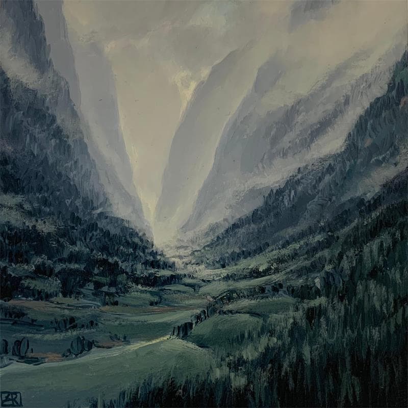 Peinture Deep valley breath par Requena Elena | Tableau Figuratif Huile