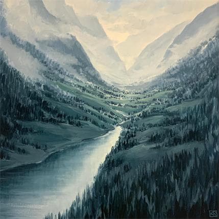 Peinture Mirror of the heights par Requena Elena | Tableau  Huile