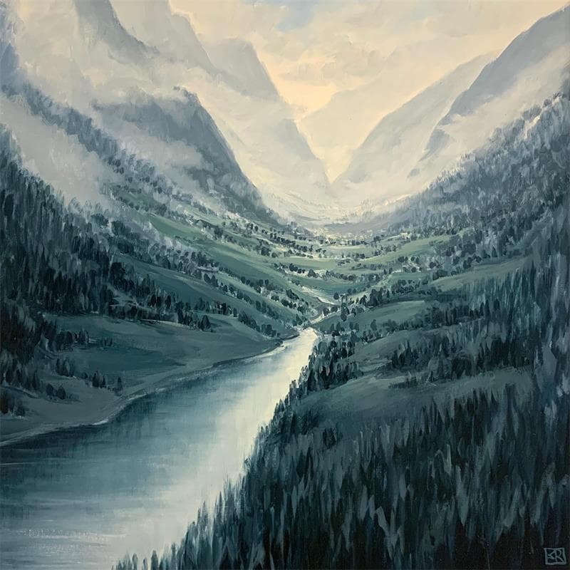 Peinture Mirror of the heights par Requena Elena | Tableau Huile