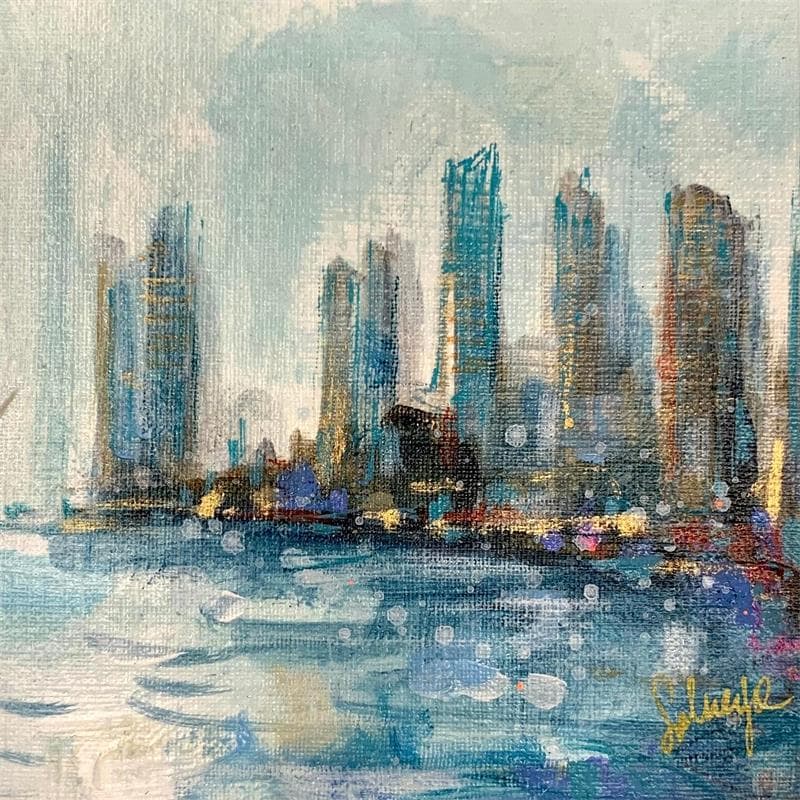 Painting Urban stories 12 by Solveiga | Painting Figurative Urban Oil Acrylic