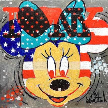 Peinture I LOVE NEW YORK par Cornée Patrick | Tableau Figuratif Huile Icones Pop, Portraits