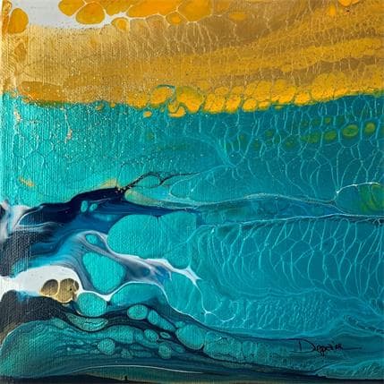 Peinture Profondeurs Marines N°12 par Depaire Silvia | Tableau Abstrait Acrylique Minimaliste