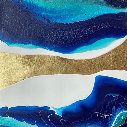 Peinture Profondeurs Marines n°33 par Depaire Silvia | Tableau Abstrait Acrylique Minimaliste