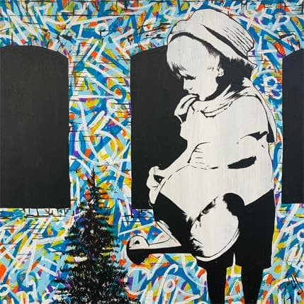 Painting The christmas tree factory by Di Vicino Gaudio Alessandro | Painting Street art Acrylic, Graffiti Life style