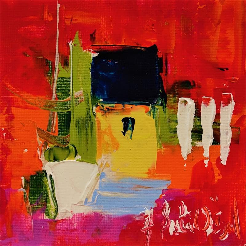 Pintura SUR L'ILE AUX OISEAUX por Bastide d´Izard Armelle | Pintura Abstracto Paisajes Acrílico