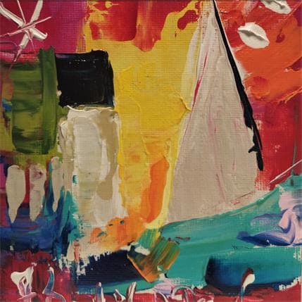 Peinture EN PARTANCE par Bastide d´Izard Armelle | Tableau Abstrait Acrylique Paysages