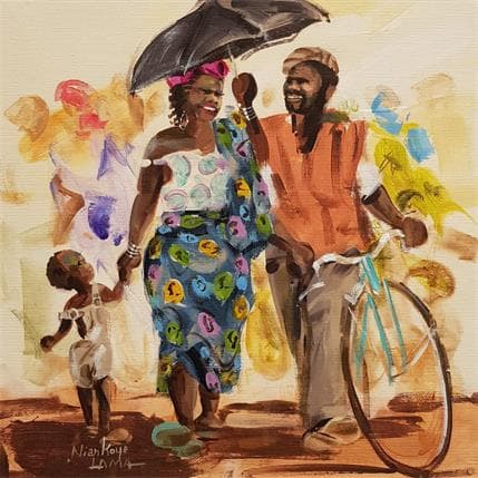 Painting LA FAMILLE by Lama Niankoye | Painting