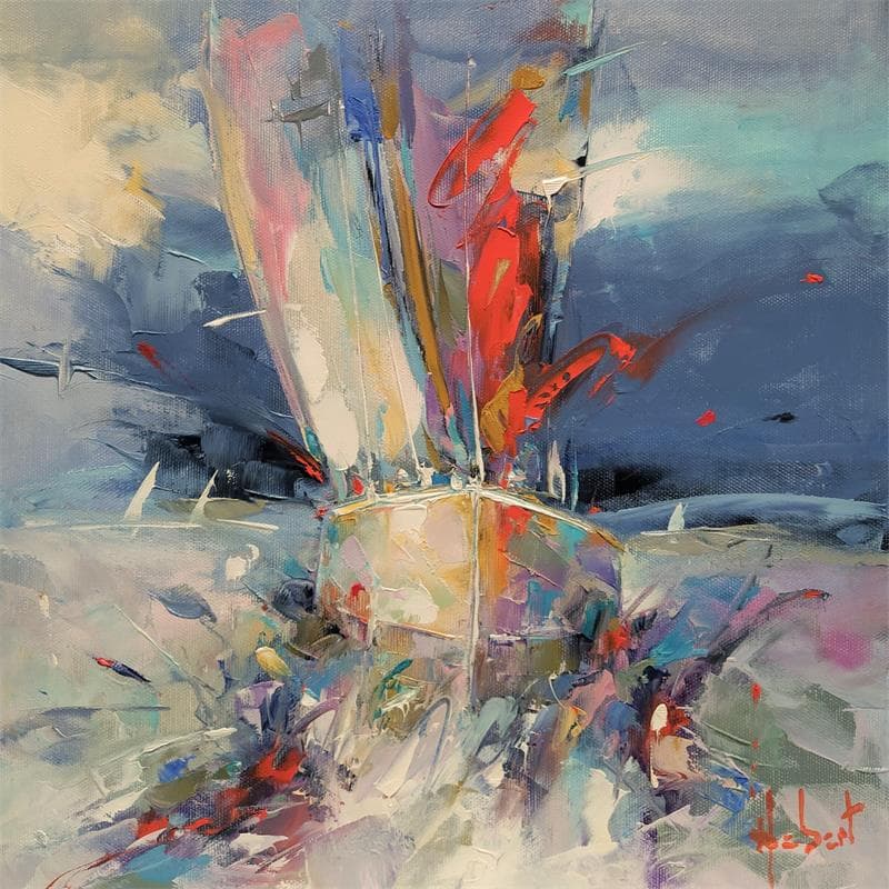 Painting REGATE by Hébert Franck | Painting Oil