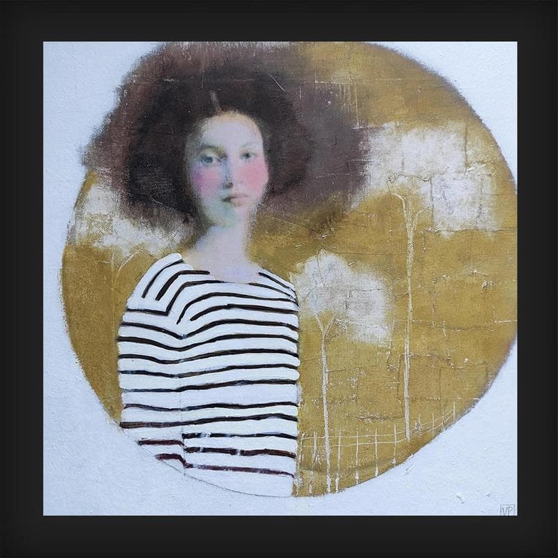 Peinture Dans ma bulle par Anton | Tableau Figuratif Portraits Acrylique