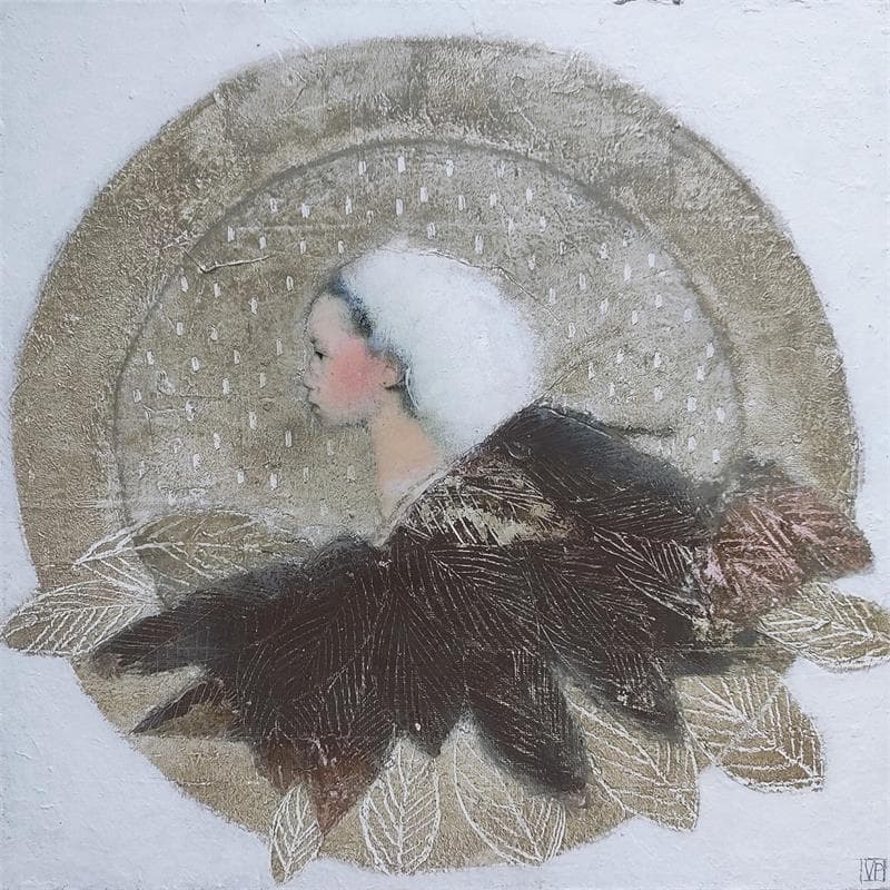 Peinture L'envolée par Anton | Tableau Figuratif Portraits Acrylique