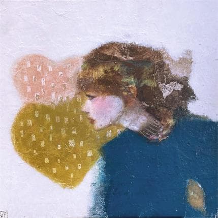 Peinture Nos cœurs  par Anton | Tableau Figuratif Acrylique Portraits