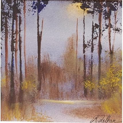 Painting Doux Marécage by Dalban Rose | Painting Figurative Oil Landscapes