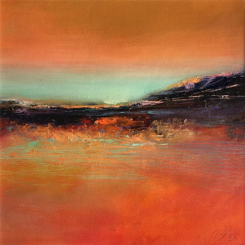 Pintura Brainstorming S-2-3005 por Mercier Maryline | Pintura Abstracto Minimalista Aceite