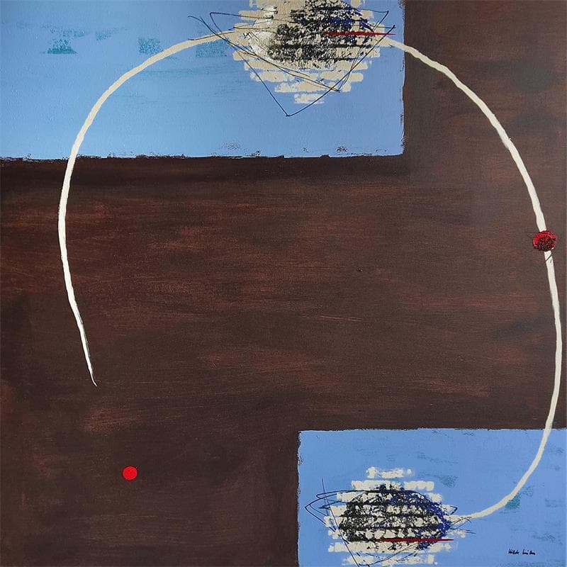 Peinture Sans titre par Wilms Hilde | Tableau Abstrait Minimaliste Acrylique