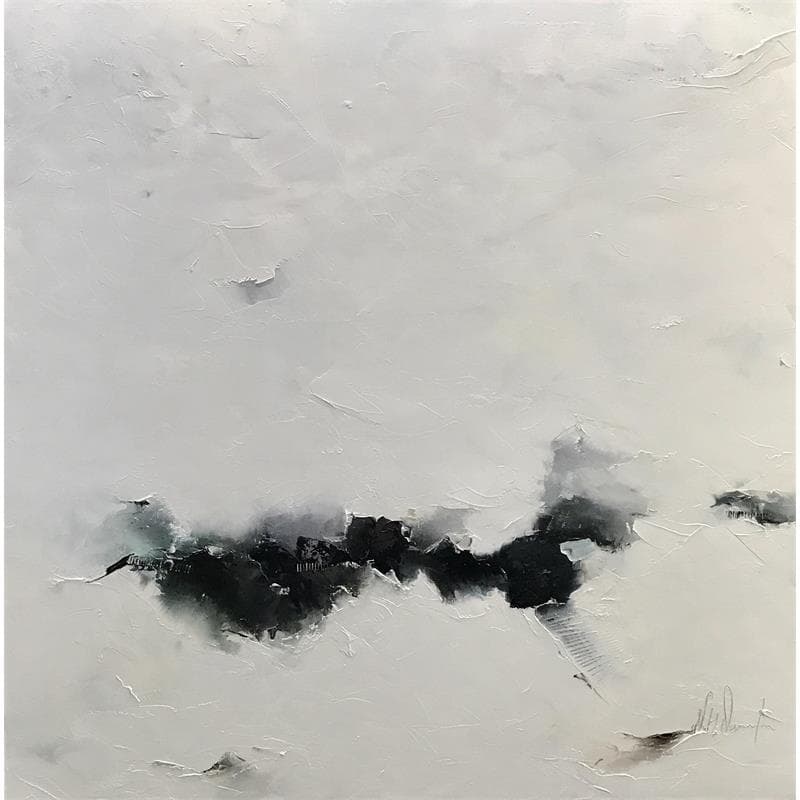 Painting Comme un rêve by Dumontier Nathalie | Painting Abstract Minimalist Oil