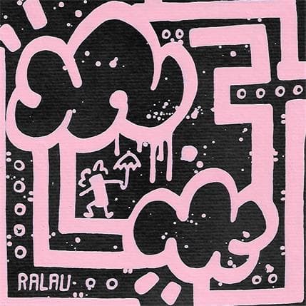 Painting Clound pink by Ralau | Painting Street art Acrylic Pop icons