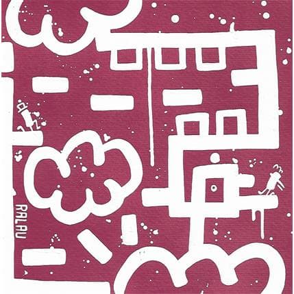 Peinture War in the sky part 2 par Ralau | Tableau Street Art Acrylique Icones Pop