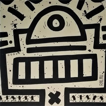 Peinture Mr par Ralau | Tableau Street Art Acrylique Icones Pop