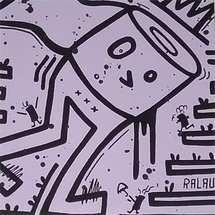 Painting Super PQ by Ralau | Painting Street art Acrylic Pop icons