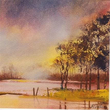 Painting Rêve en rose by Dalban Rose | Painting Figurative Oil Landscapes, Pop icons