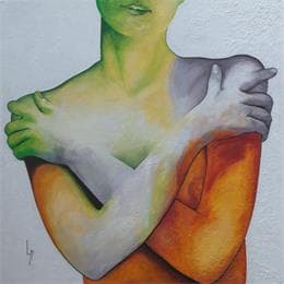 Peinture NFd par Loussouarn Michèle | Tableau Figuratif Acrylique, Aquarelle Nu