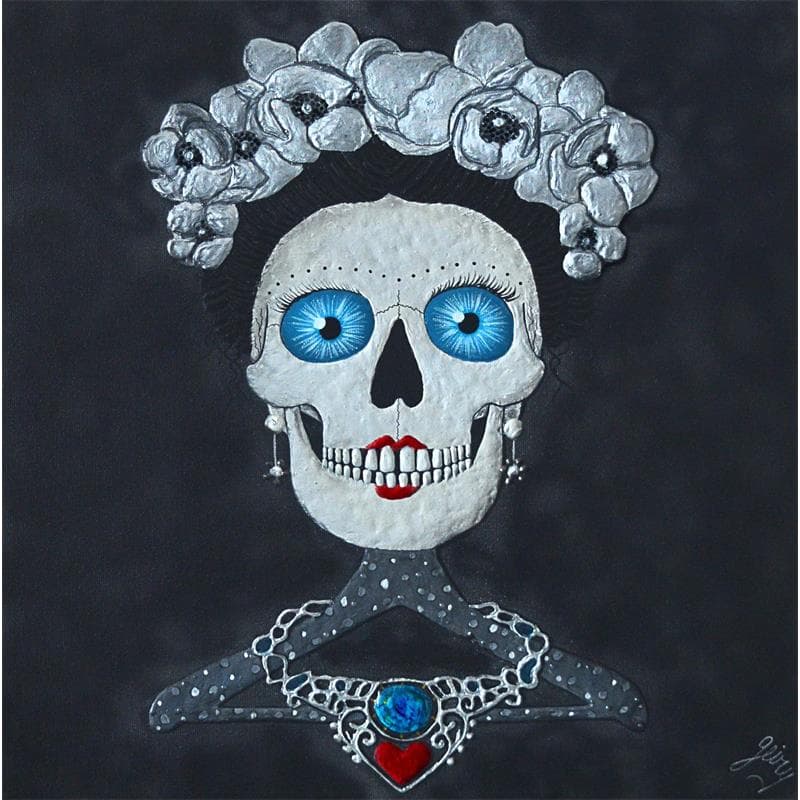 Gemälde BLACK AND WHITE von Geiry | Gemälde Materialismus