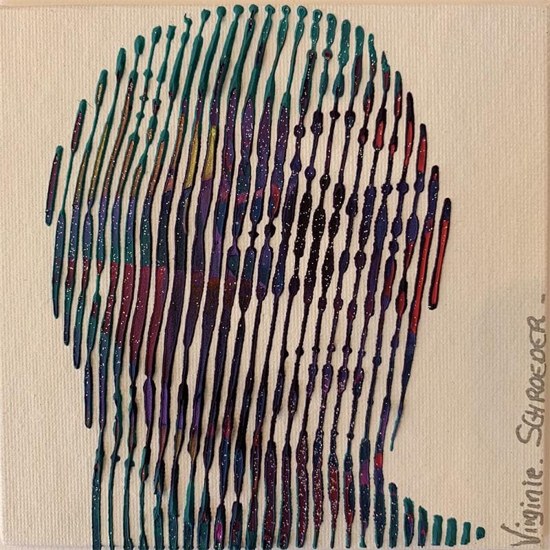 Peinture Captain America par Schroeder Virginie | Tableau Pop-art Icones Pop Acrylique