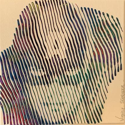 Painting Captain America by Schroeder Virginie | Painting Pop-art Acrylic Pop icons