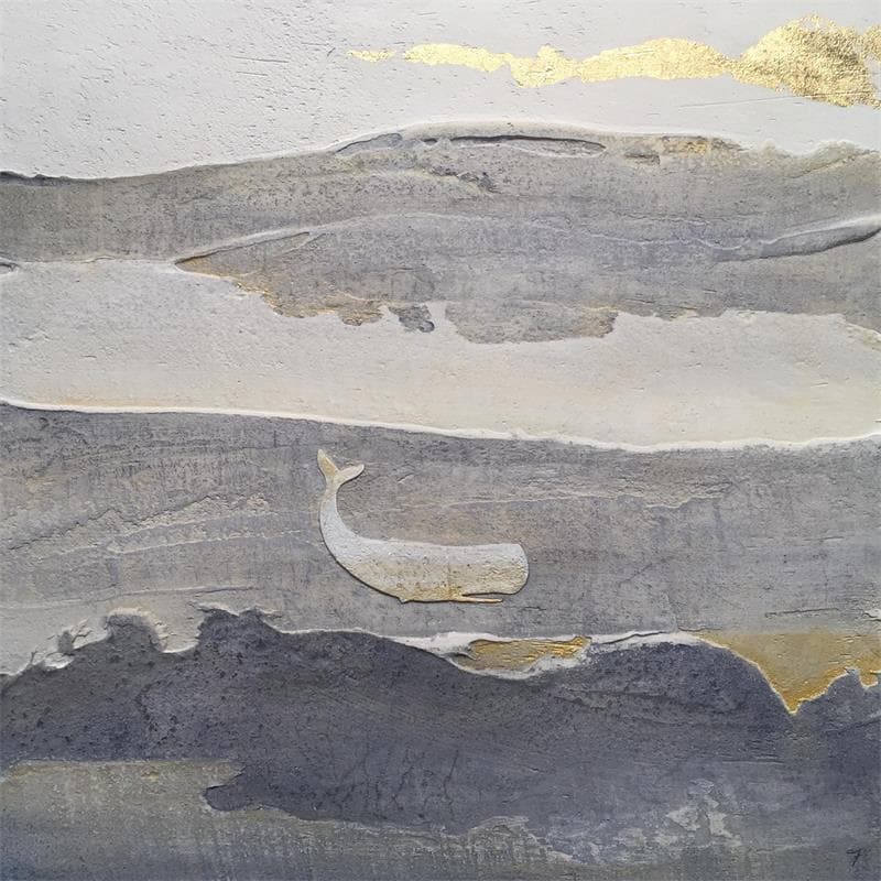 Peinture Amore che torni par Roma Gaia | Tableau Art Singulier Marine Minimaliste