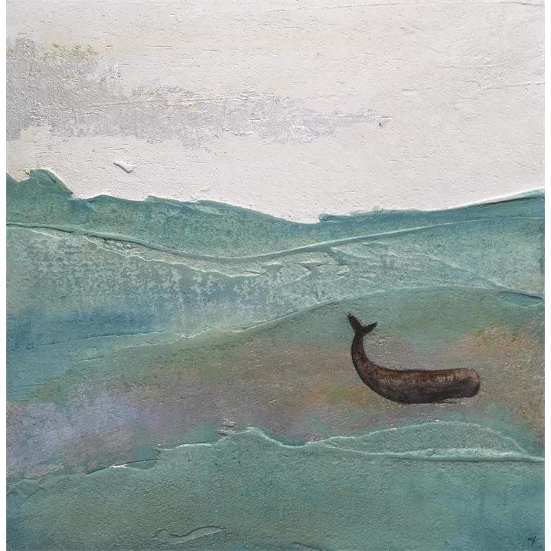 Painting Torna a casa by Roma Gaia | Painting Raw art Marine Minimalist