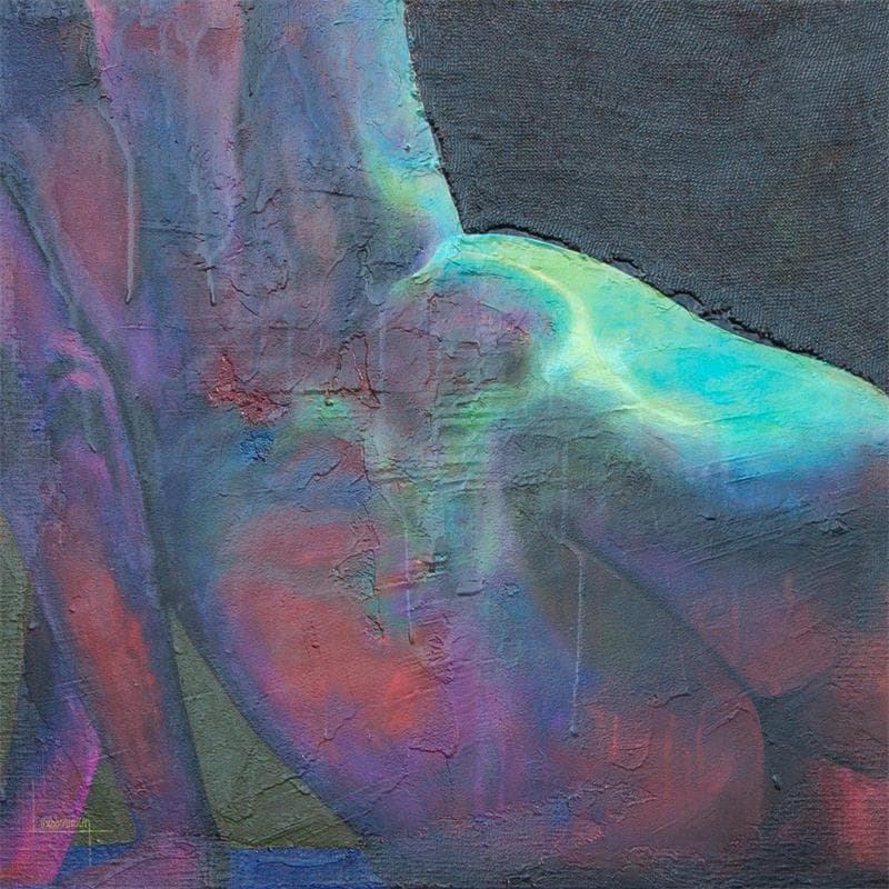 Painting NFb by Loussouarn Michèle | Painting Figurative Nude Watercolor Acrylic