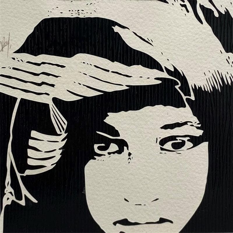 Painting Woodabe girl by Louafi Valentine | Painting Figurative Portrait