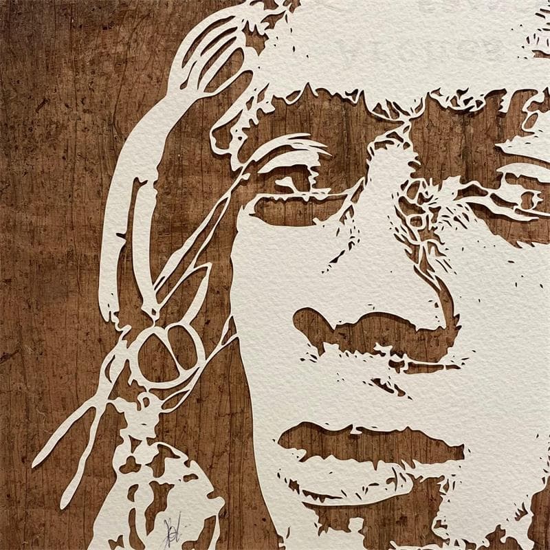 Gemälde Guardian von Louafi Valentine | Gemälde Figurativ Porträt