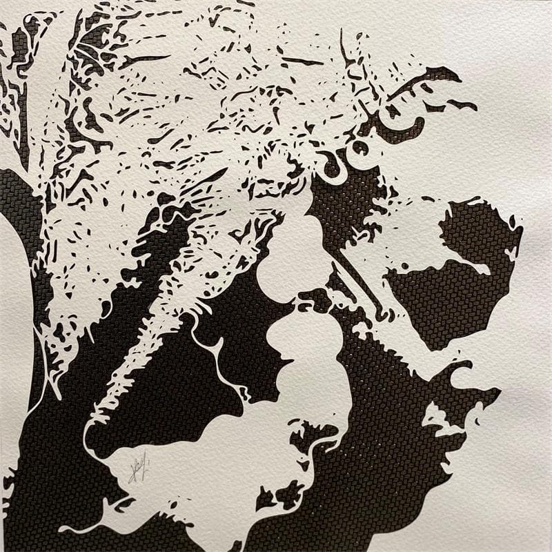 Pintura Femme peul por Louafi Valentine | Pintura Figurativo Retrato