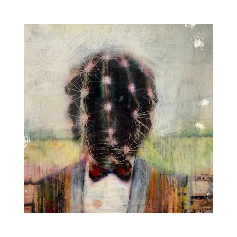 Peinture Pensar y pinchar par Bofill Laura | Tableau Figuratif Portraits Acrylique