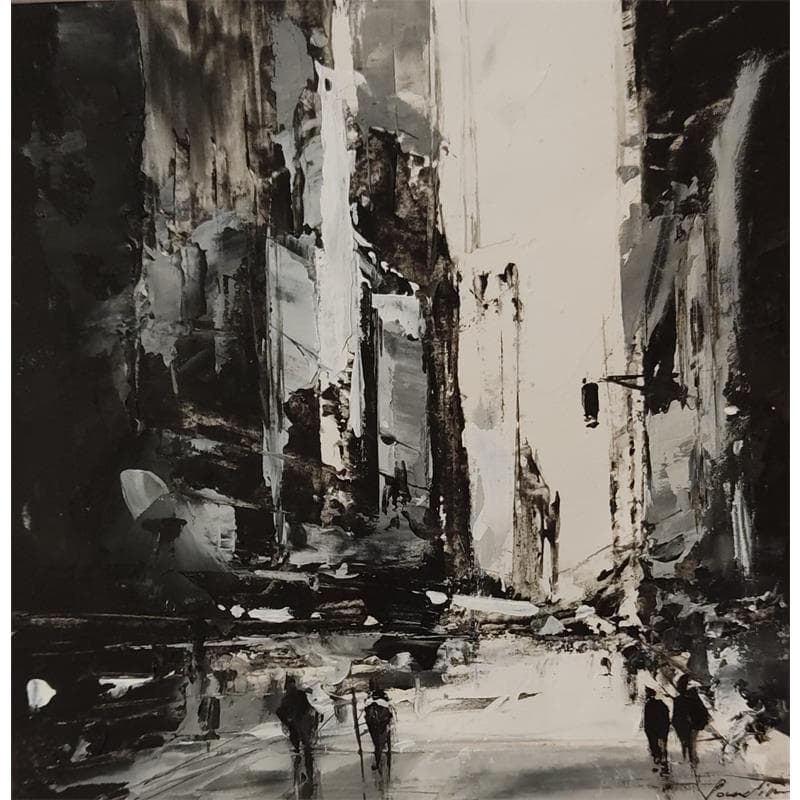 Painting Agitation by Poumelin Richard | Painting Figurative Urban Oil