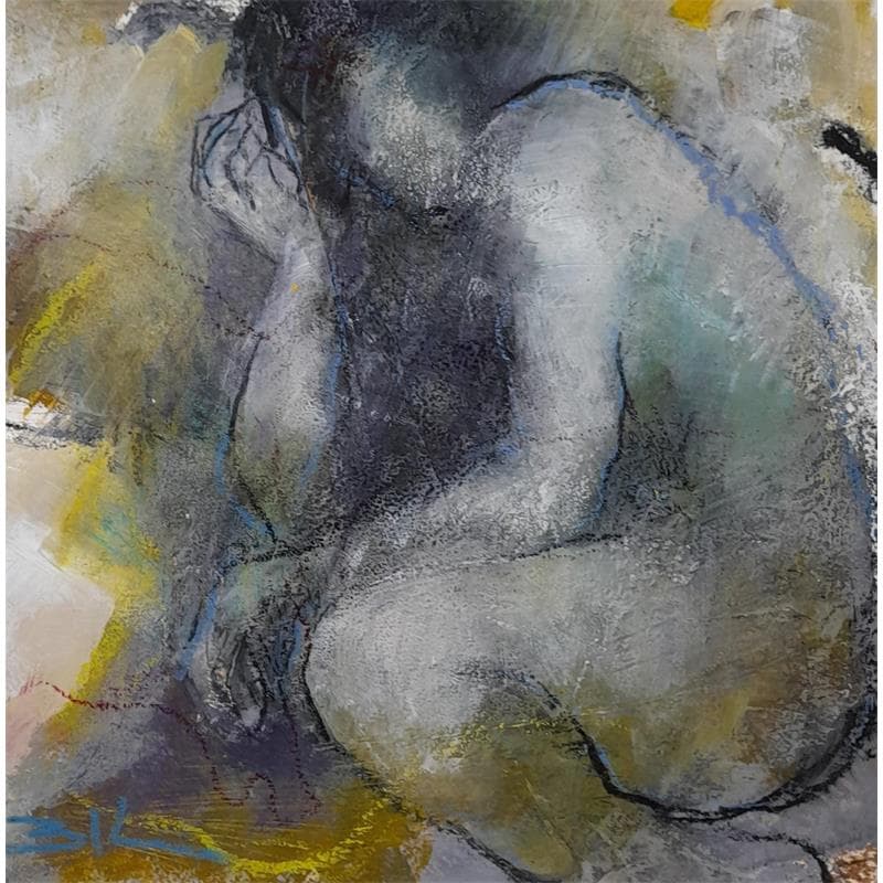 Painting Au pied du volcan by Kerbastard Béatrice | Painting Figurative Nude Acrylic