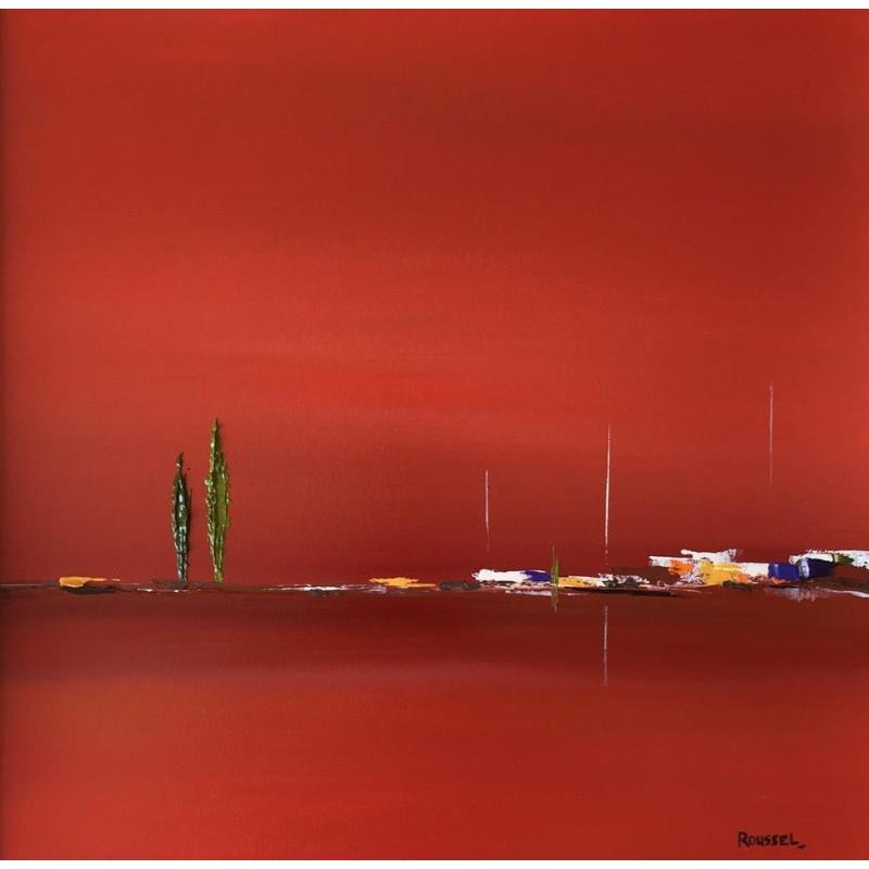 Painting EMOTIONS 2 by Roussel Marie-Ange et Fanny | Painting Abstract Landscapes Oil