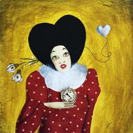 Painting He-art time by Nai | Painting Surrealism Acrylic Life style
